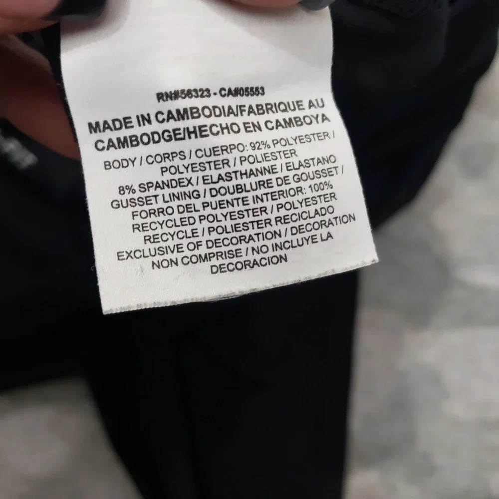 Nike Leggings Womens Small Black Capri Dri-Fit Pull‎ On